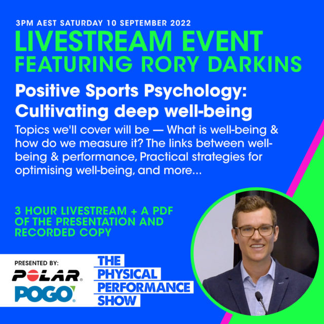 Rory Darkins Livestream event promo