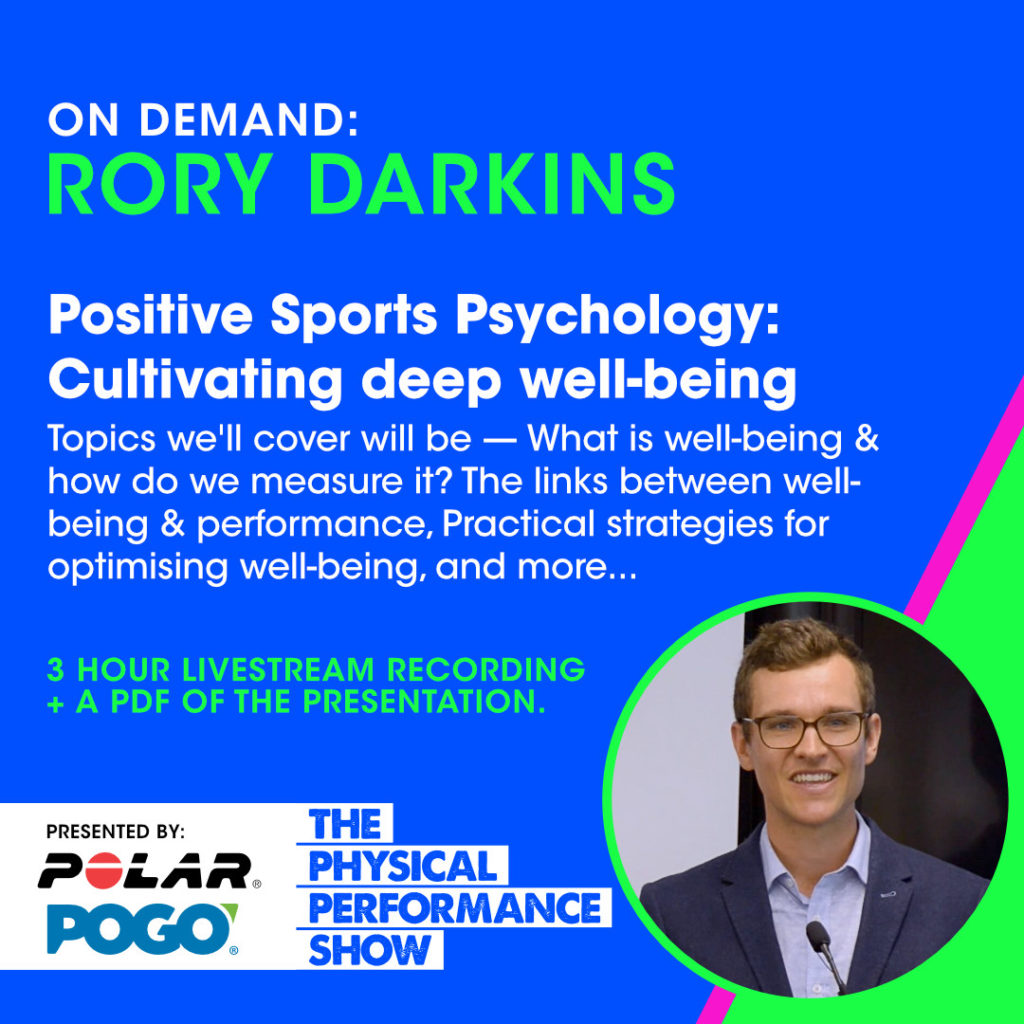Positive sports psychology cultivating deep well being with rory 